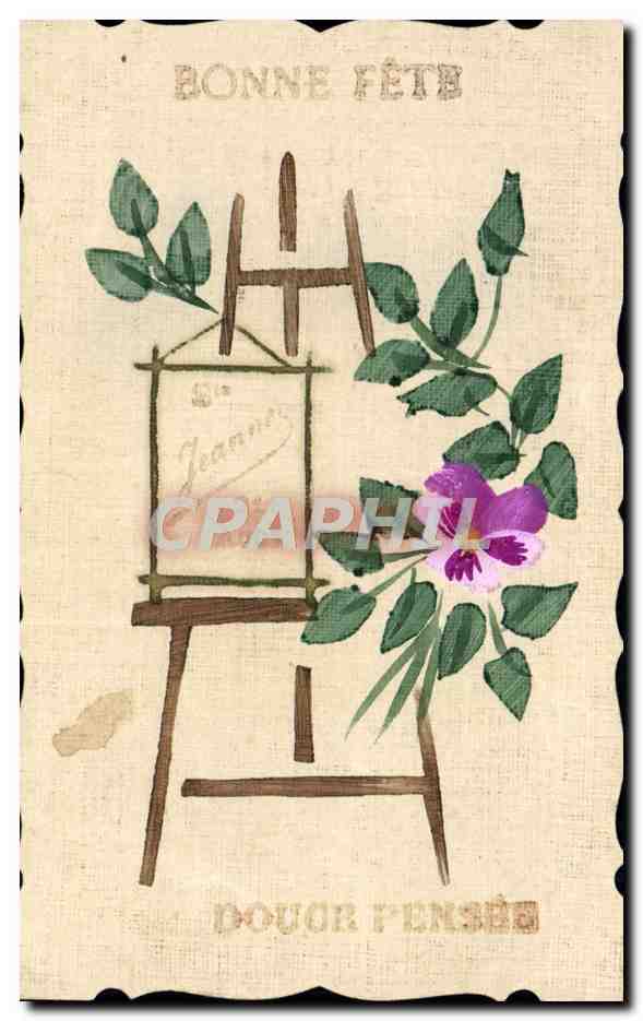 CPA Fantaisie Fleurs Bonne fete