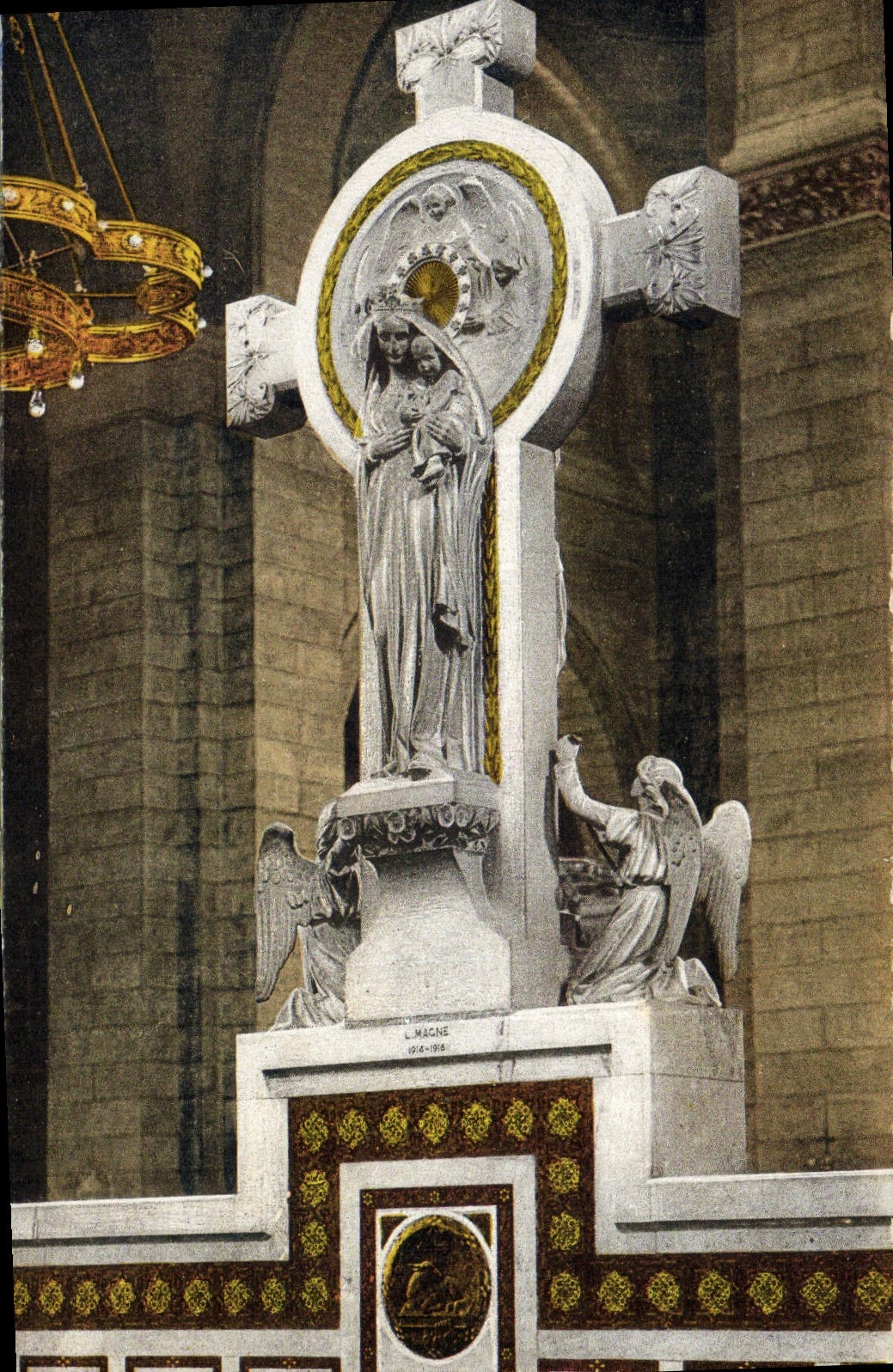 CPA Paris La basilique du Sacre Coeur de Montmartre La vierge du banc d'oeuvre par Hippolyte Lefevre
