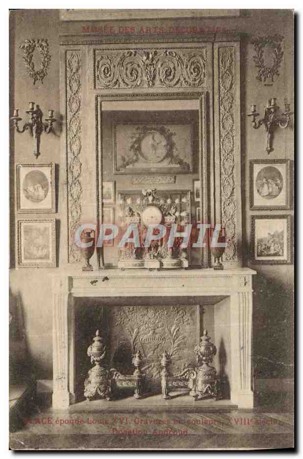 CPA Paris Musee des Arts Decoratifs Glace epoque Louis XVI