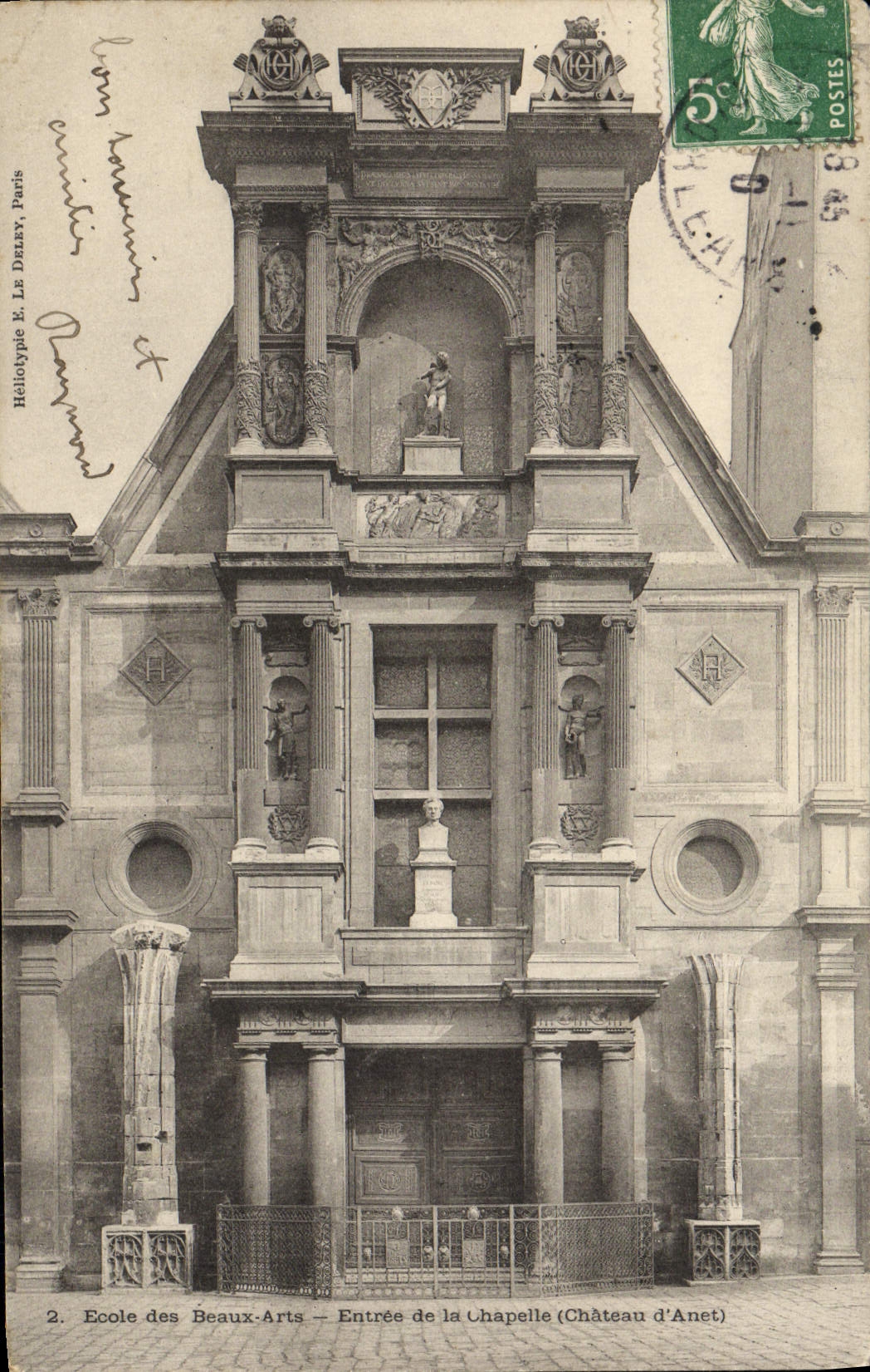 CPA Paris Ecole des Beaux Arts Entree de la chapelle Chateau d'Anet