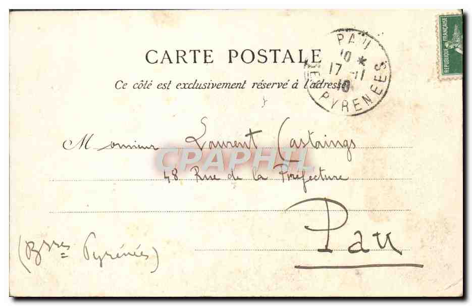 CPA Paris Ecole des Beaux Arts Entree de la chapelle Chateau d'Anet — Rückseite