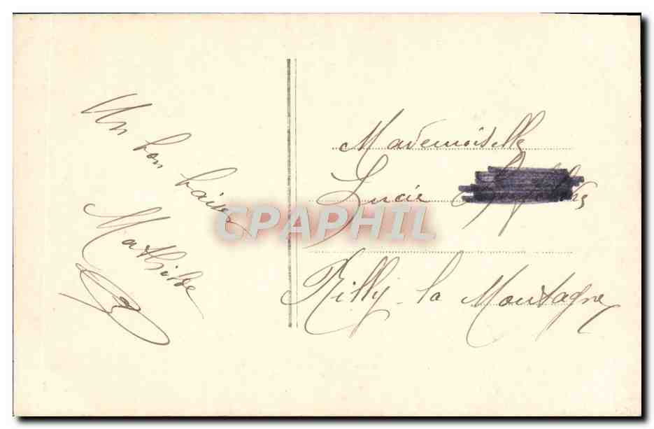 CPA Fantaisie Femme  — Verso