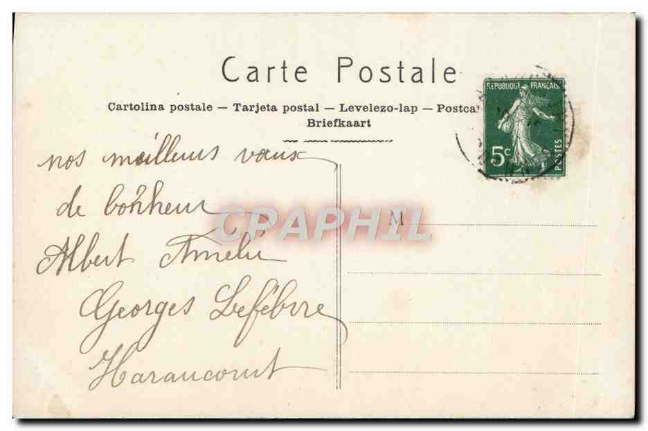 CPA Fantaisie Femme  — Rückseite