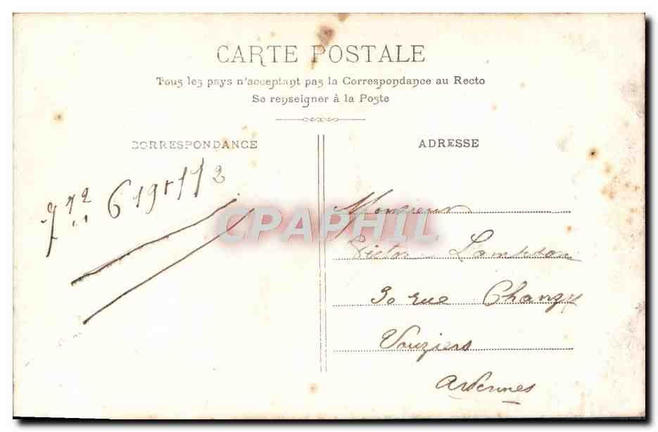 Je vous aime trop pour vous être infidèle — Arjalew Phot. Paris — n°3215 — Verso