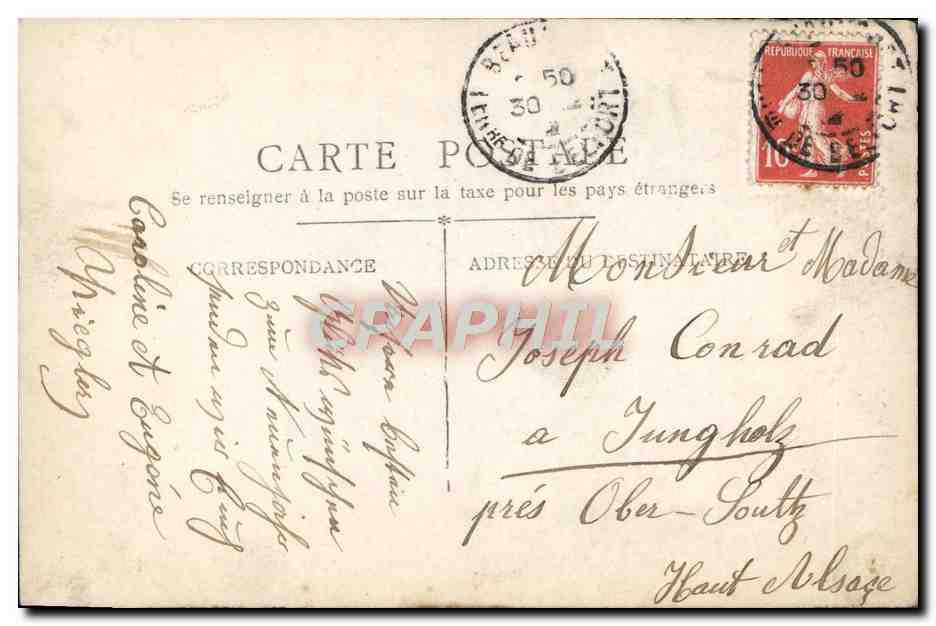 CPA Fantaisie Enfant — Rückseite