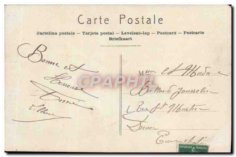CPA Fantaisie Enfants Luge — Rückseite