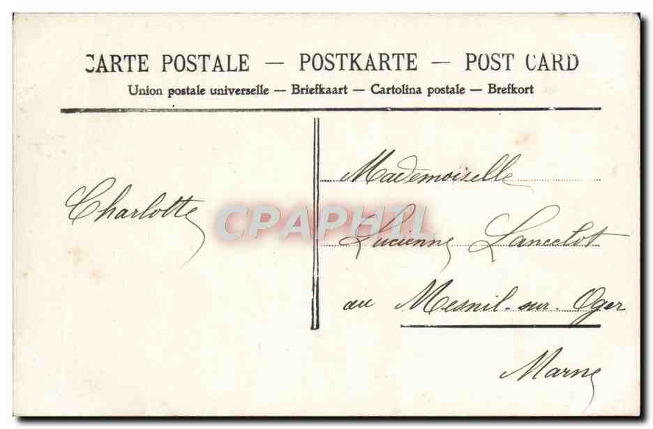 CPA Fantaisie Femme  — Back
