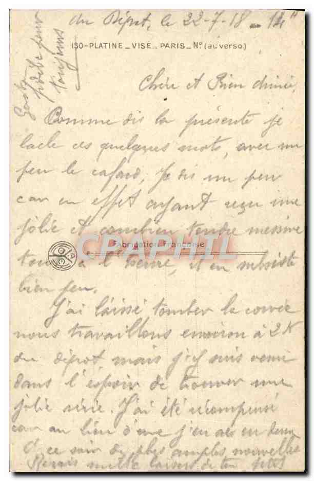 Je Vous écris quelques mots dans l'espoir — Patriotic 1270 — éditeur Patriotic — Achterkant