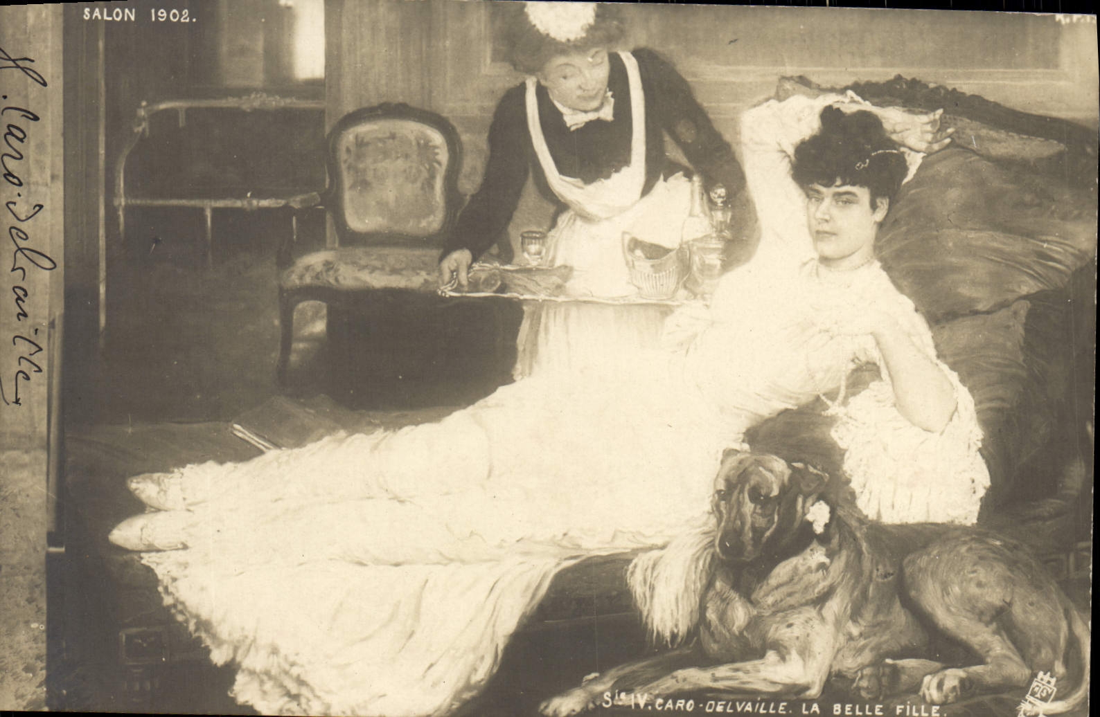 S. IV. CARO-DELVAILLE. LA BELLE FILLE — Salon 1902 — Éditeur : SALON 1902, PARIS