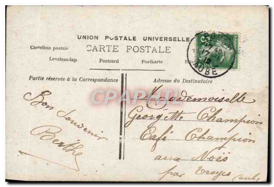 Langage des Fleurs — Langage des Fleurs — éditeur B, n° 995 — Verso