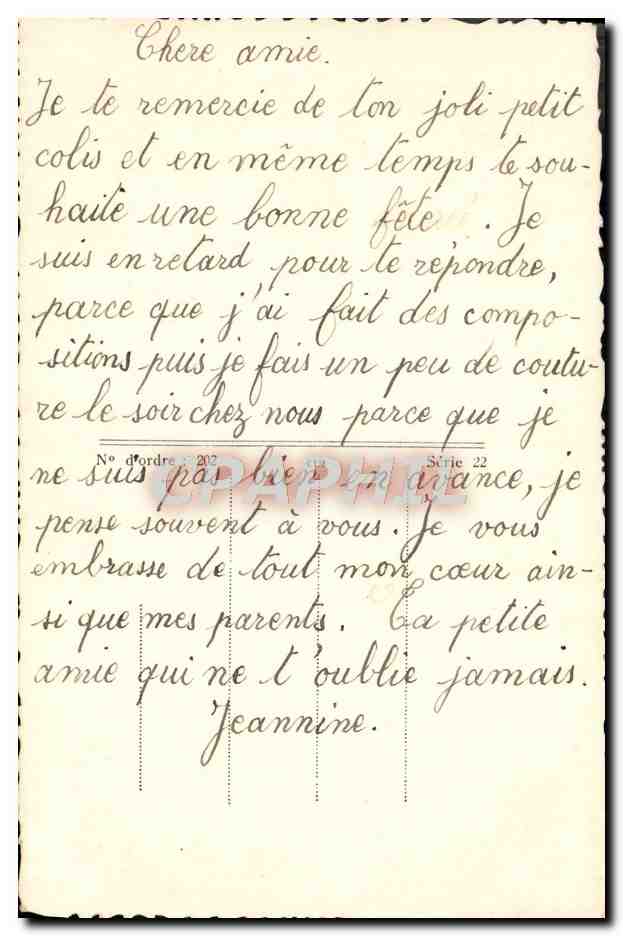 CPA Fantaisie Enfant — Verso