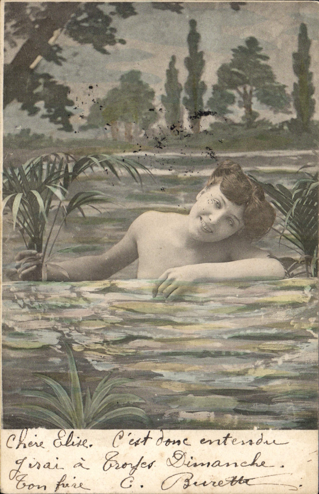 CPA Fantaisie Femme 