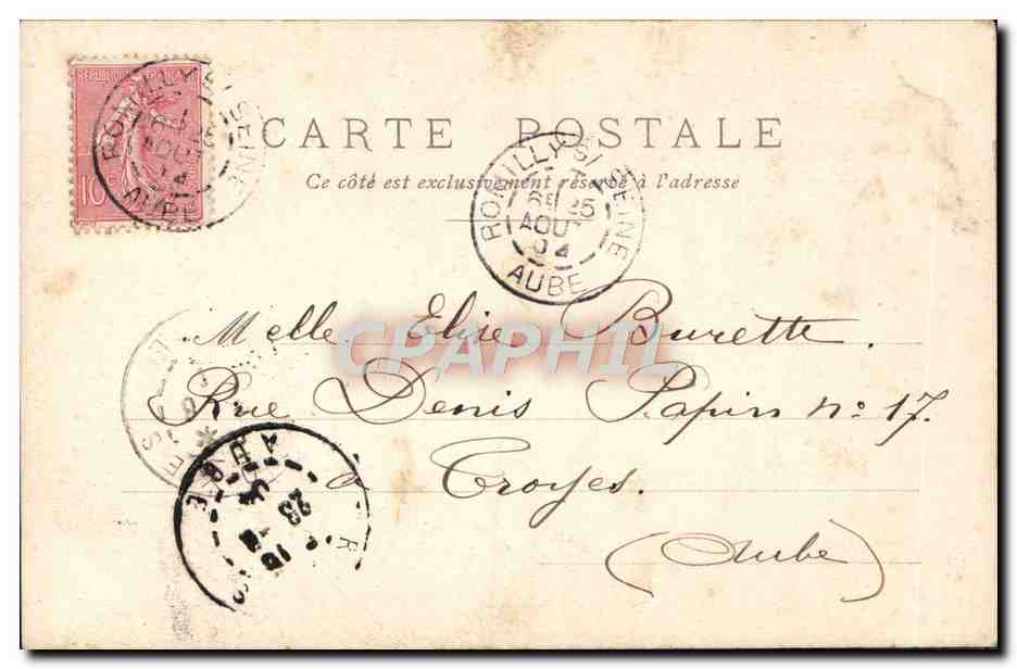 CPA Fantaisie Femme  — Verso