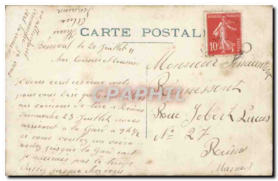 CPA Fantaisie Enfant — Rückseite