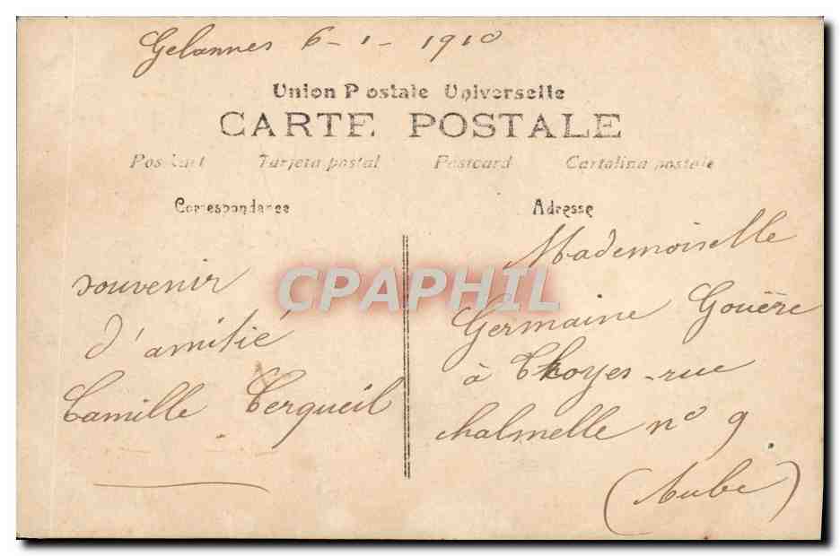 Giovane donna con mazzo di fiori — Buon Anno 199 — editore sconosciuto — Verso