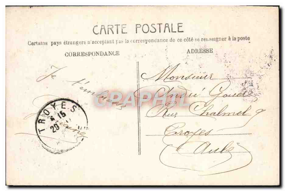 CPA Fantaisie Femme — Verso