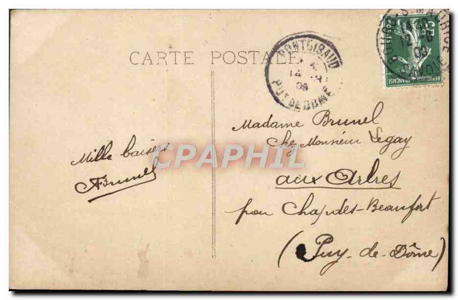 CPA Fantaisie Femme  — Verso