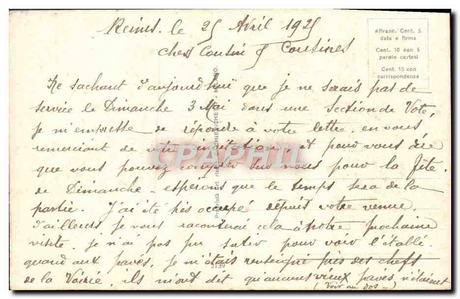 Jeune femme à nœud noir — carte postale commerciale — Alfrancé, Cent. 5 — Reverso