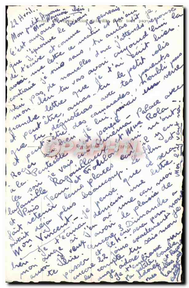 CPA Fantaisie Femme  — Verso