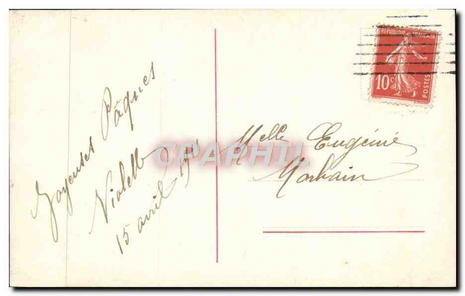 CPA Fantaisie Femme  — Verso