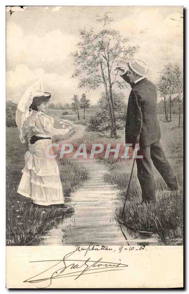 CPA Fantaisie Femme 