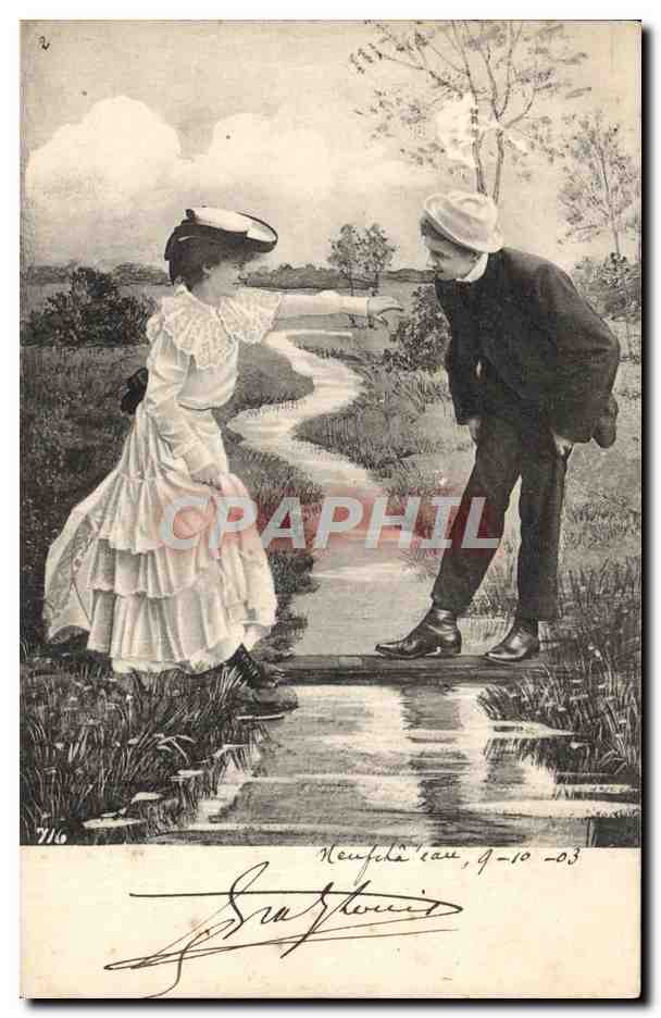 CPA Fantaisie Femme 