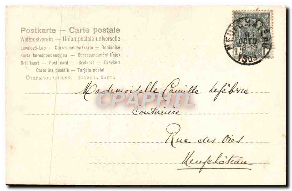 CPA Fantaisie Femme  — Back