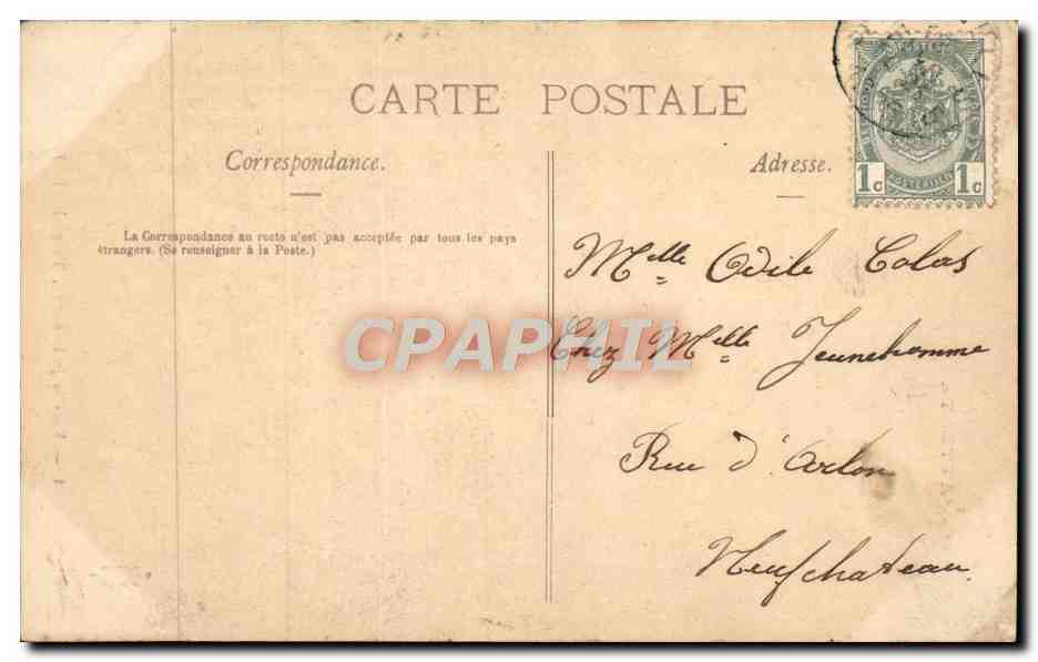 L'ATTENTE — scène de demande en mariage — André L. Loukes, n°4 — Verso