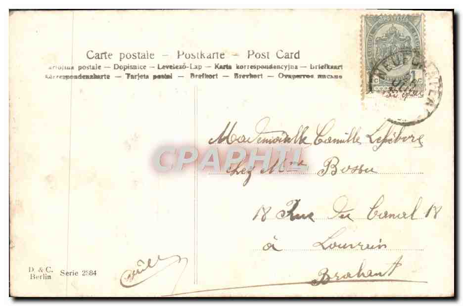 CPA Fantaisie Femme  — Verso