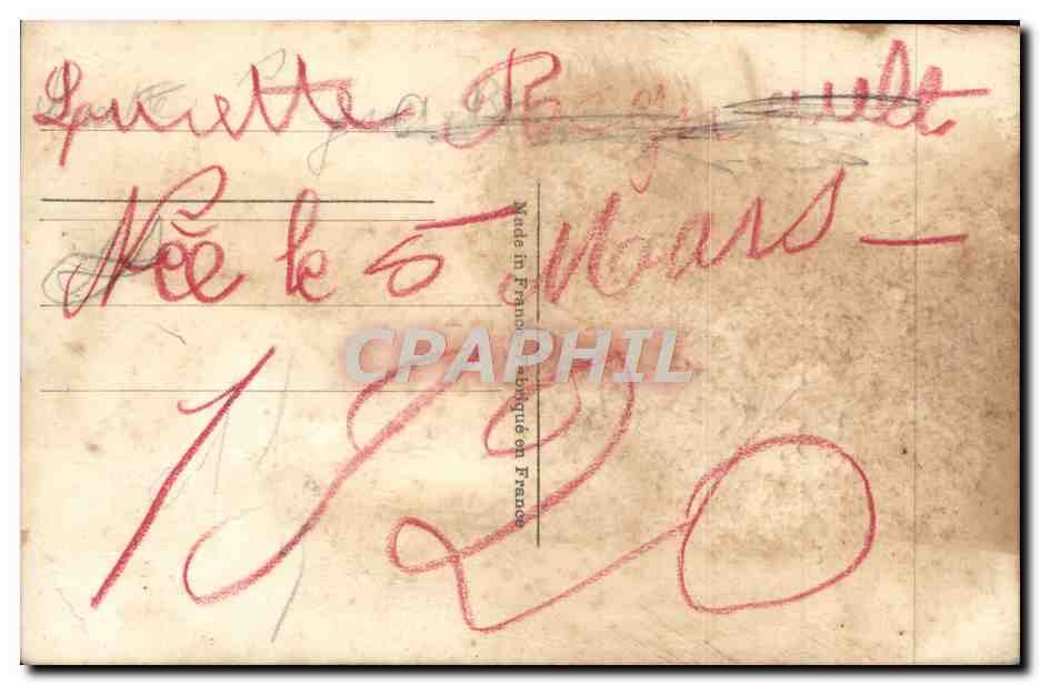CPA Fantaisie Enfant — Verso