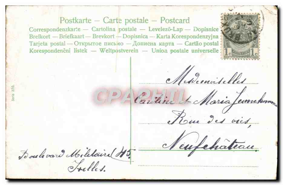 CPA Fantaisie Femme  — Verso