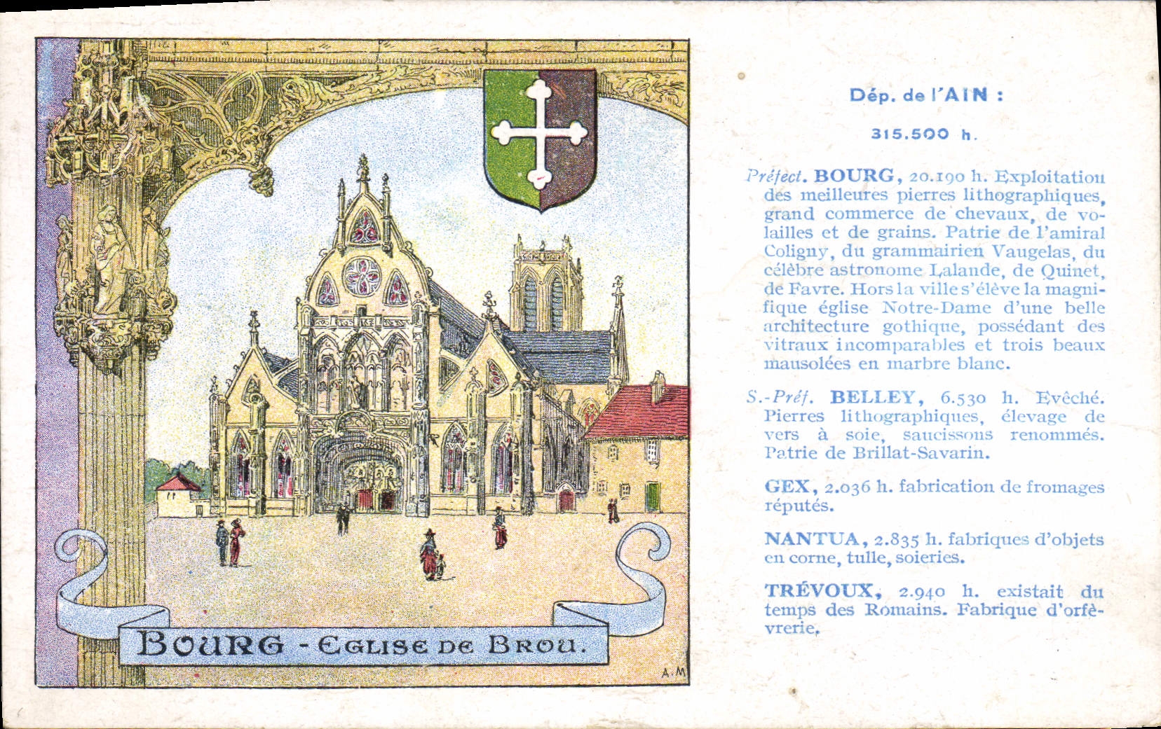 Bourg - Église de Brou — Dép. de l'Ain — Édition spéciale Pastilles Valda