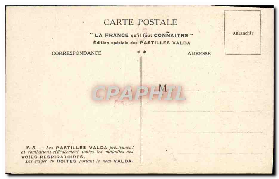 Bourg - Église de Brou — Dép. de l'Ain — Édition spéciale Pastilles Valda — Reverso