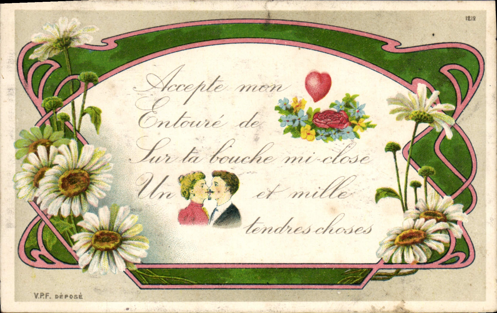 CPA Fantaisie Femme Fleurs 