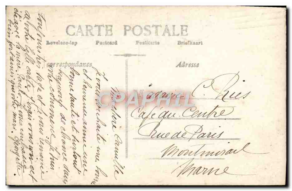 CPA Fantaisie Enfant  — Rückseite