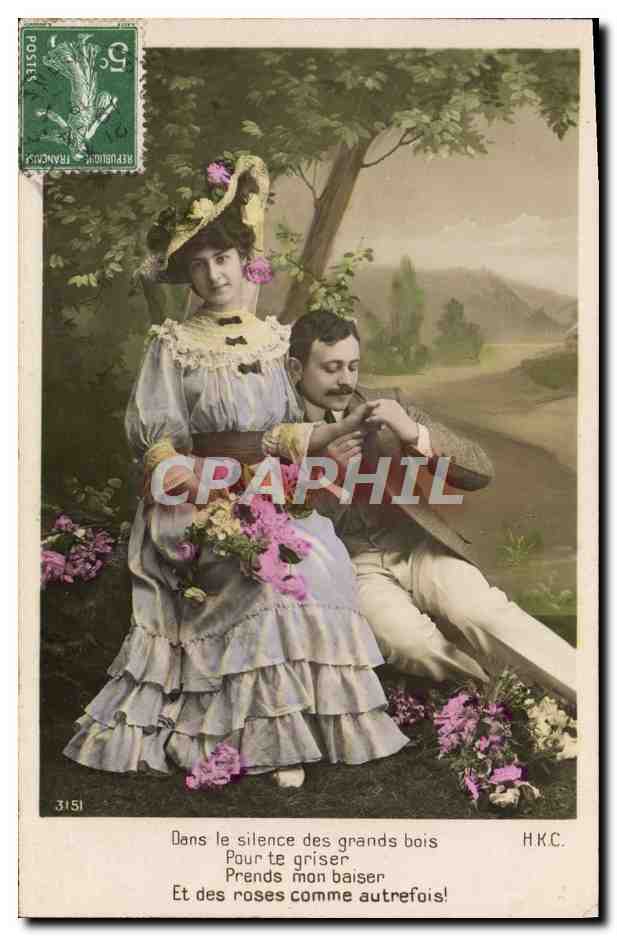 Couple dans les bois — poème romantique — H.K.C. n°3151