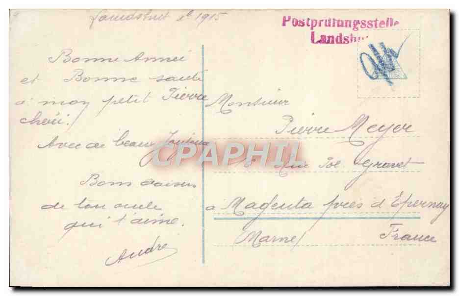 CPA Fantaisie Enfants Ski — Rückseite
