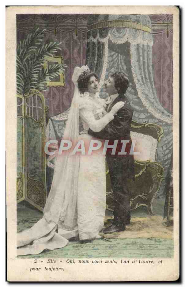 New couple — wedding scene — publisher not visible