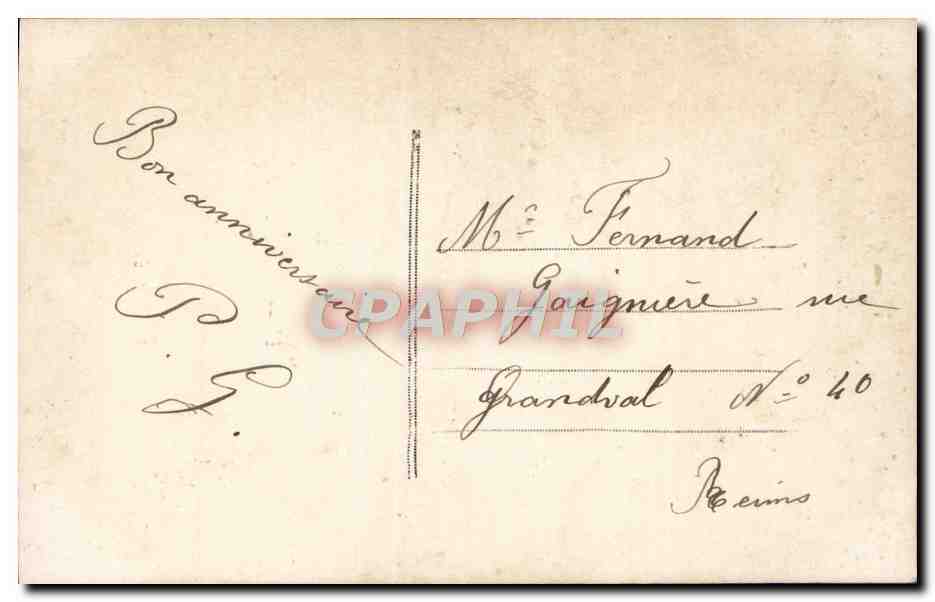 CPA Fantaisie Femme  — Verso