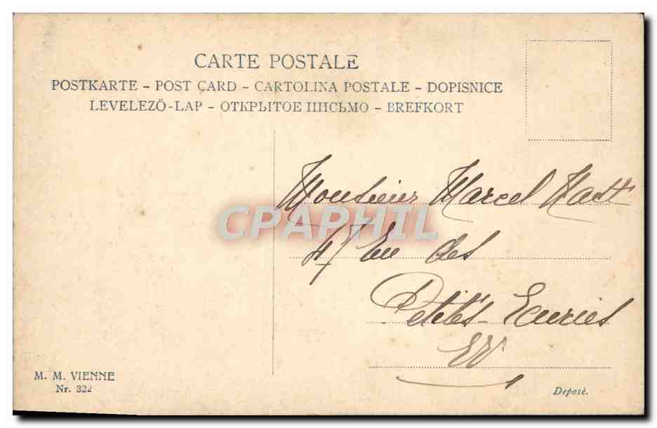 CPA Fantaisie Femme  — Verso