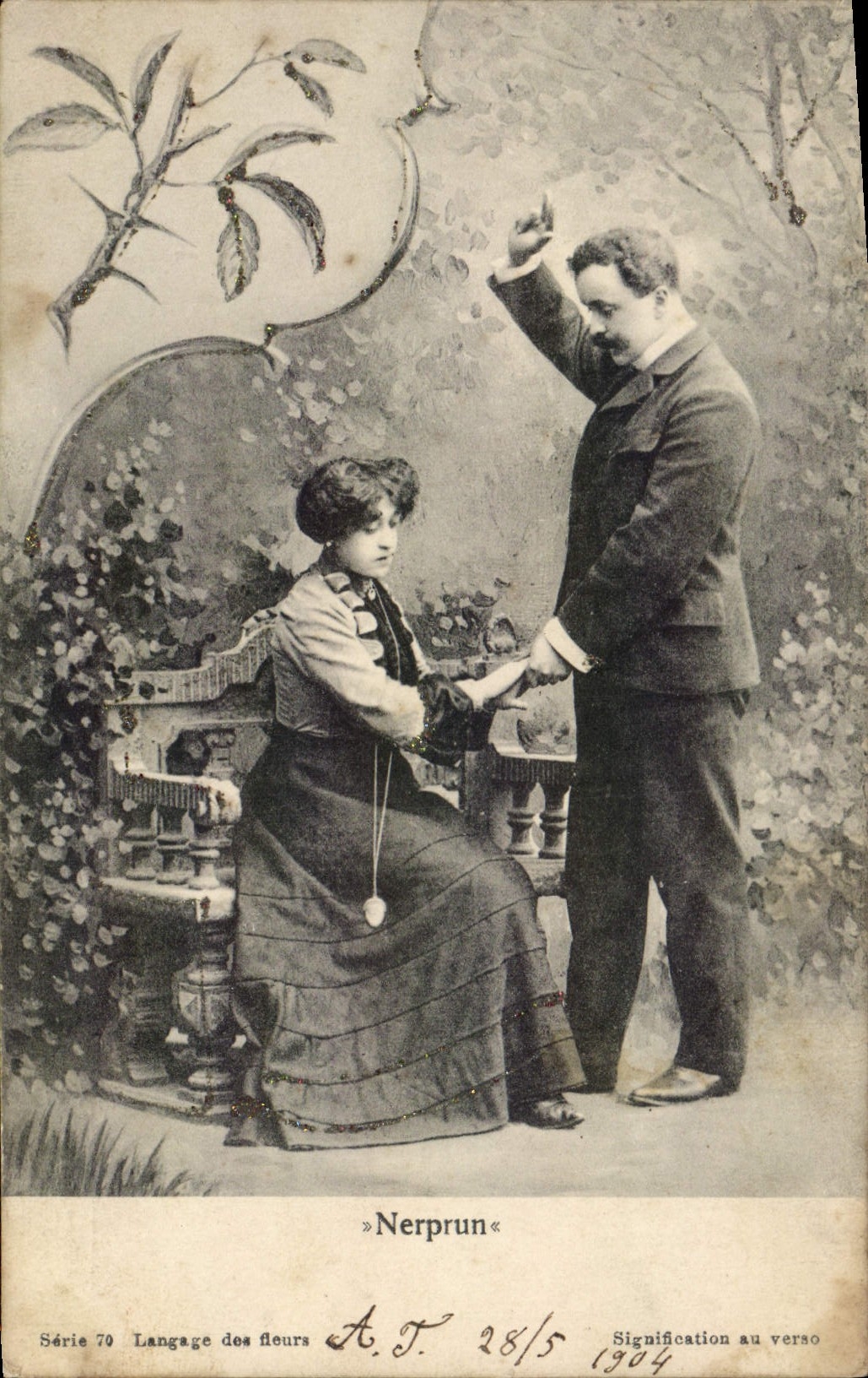 Nerprun — Série 70 Langage des fleurs — A.T. 28/15 1904