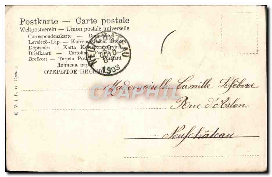CPA Fantaisie Femme Velo Cycle  — Rückseite