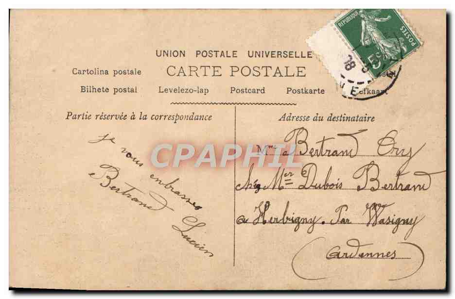 CPA Fantaisie Enfants — Rückseite