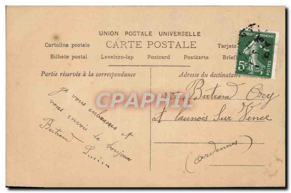 CPA Fantaisie Enfants — Verso