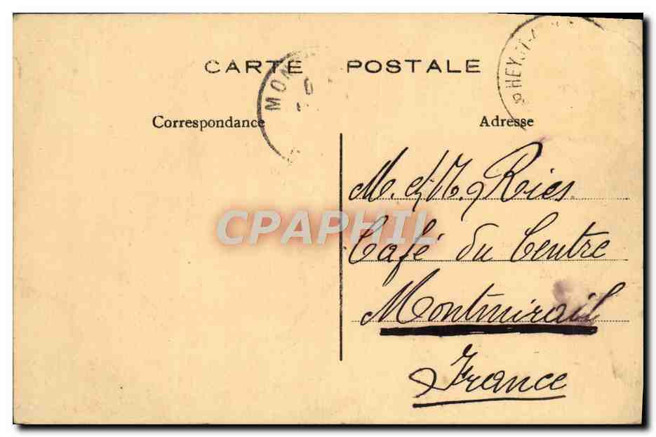 CPA Fantaisie Enfants Sur le sable Maillots de bain — Rückseite
