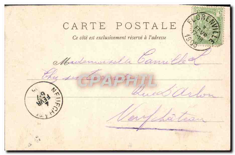 CPA Fantaisie Femme Espoir — Rückseite