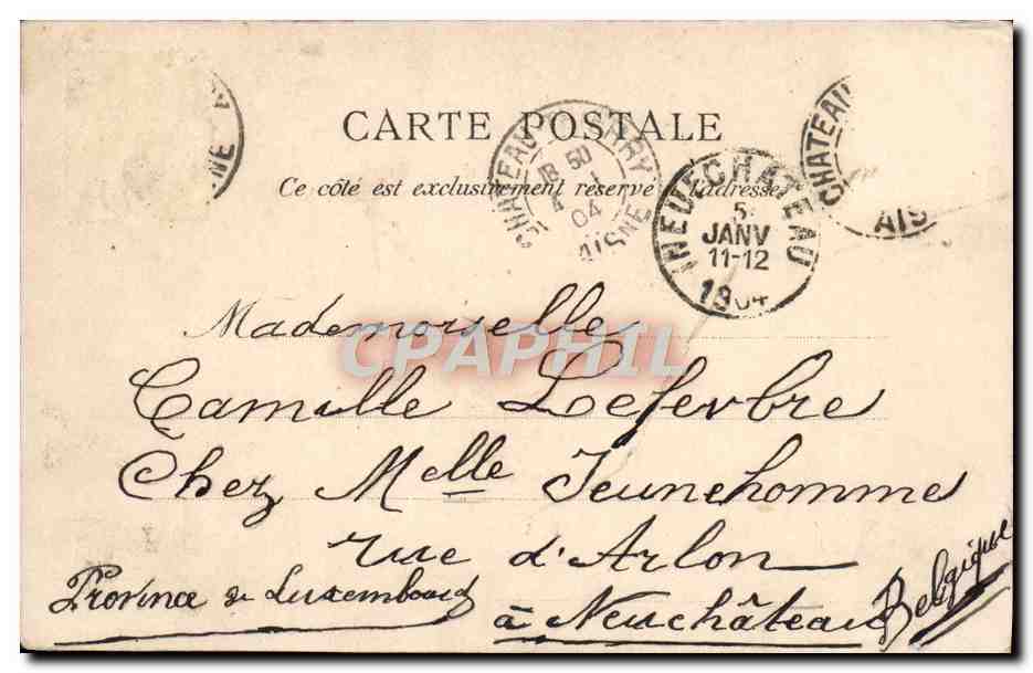 CPA Fantaisie Homme  — Rückseite