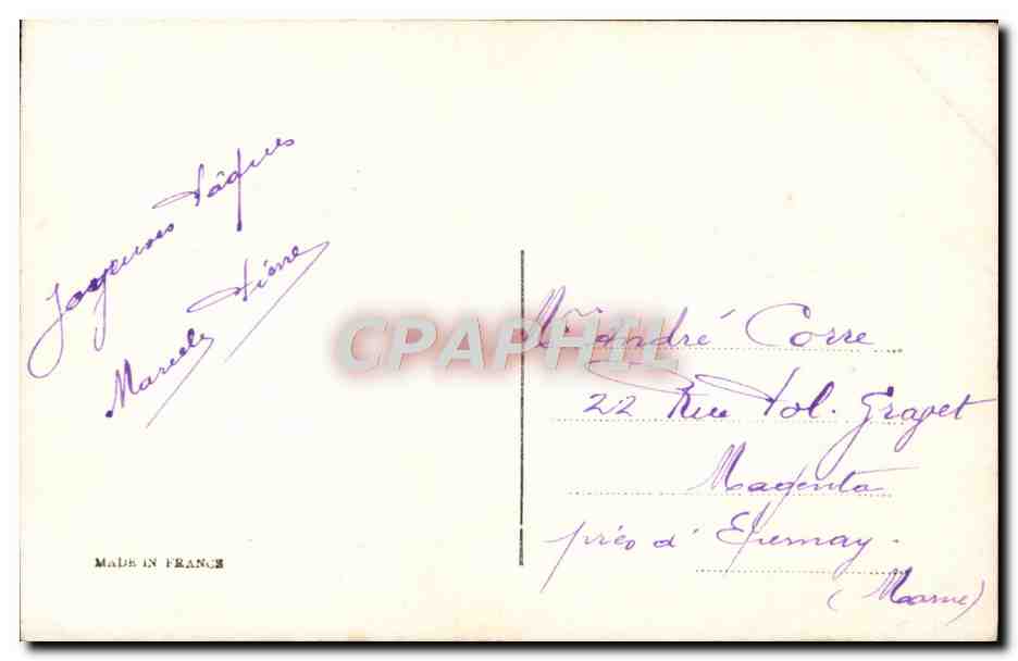 CPA Fantaisie Enfants — Rückseite