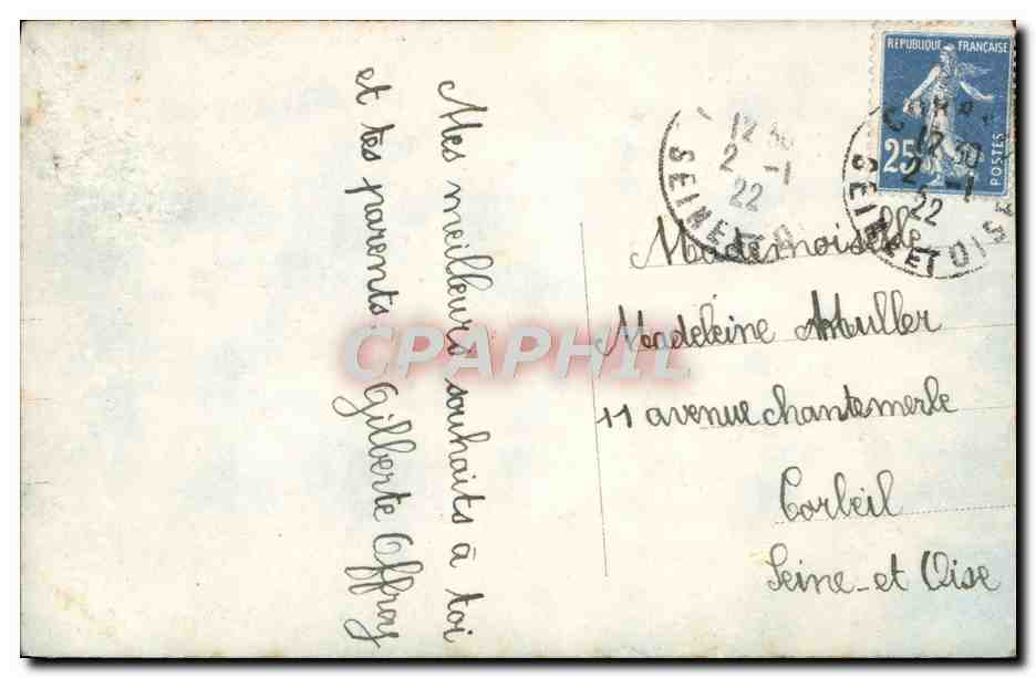CPA Fantaisie Femme  — Verso