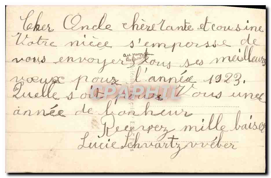 CPA Fantaisie Enfant — Rückseite